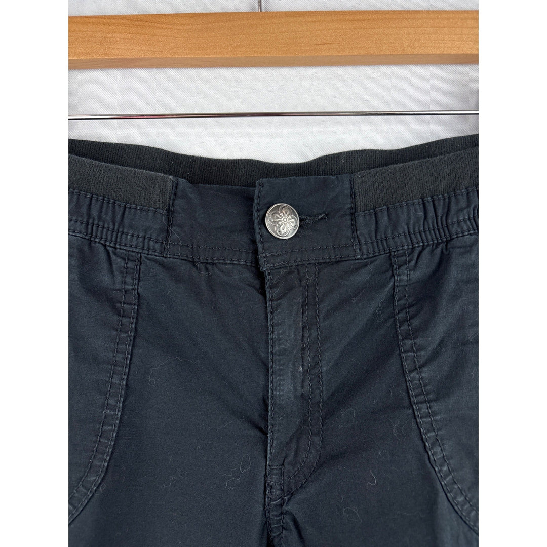 Lane Bryant Womens Black Capri Cargo Pants Size 14 Cotton/Spandex