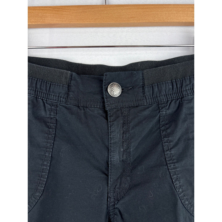 Lane Bryant Womens Black Capri Cargo Pants Size 14 Cotton/Spandex