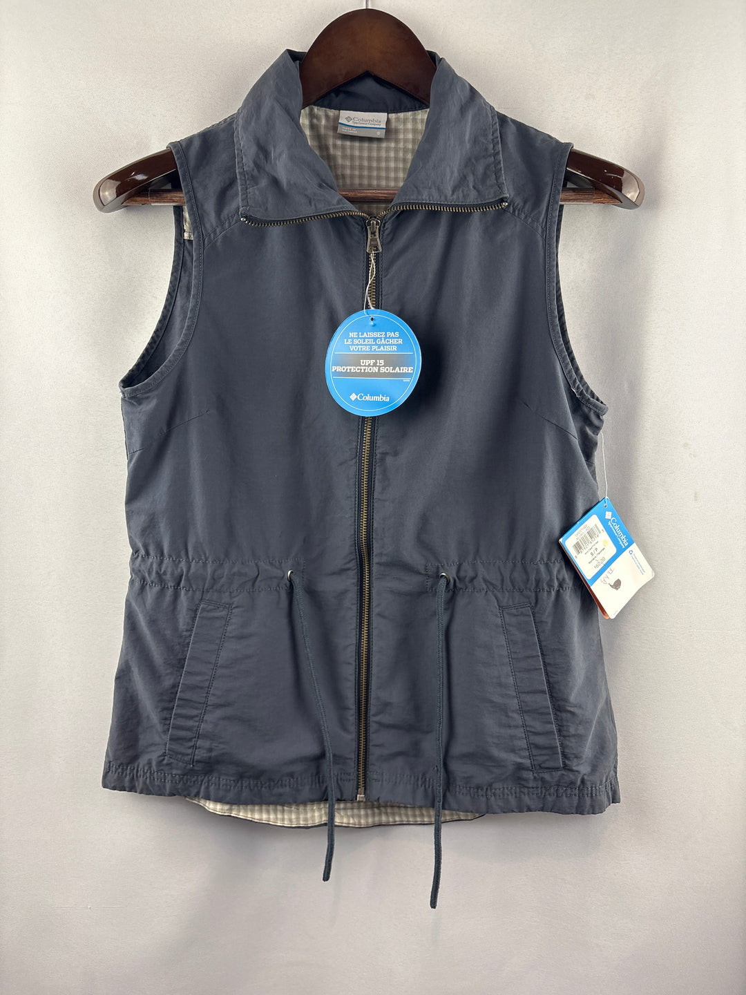 Women’s Columbia Small Charcoal Gray Vest