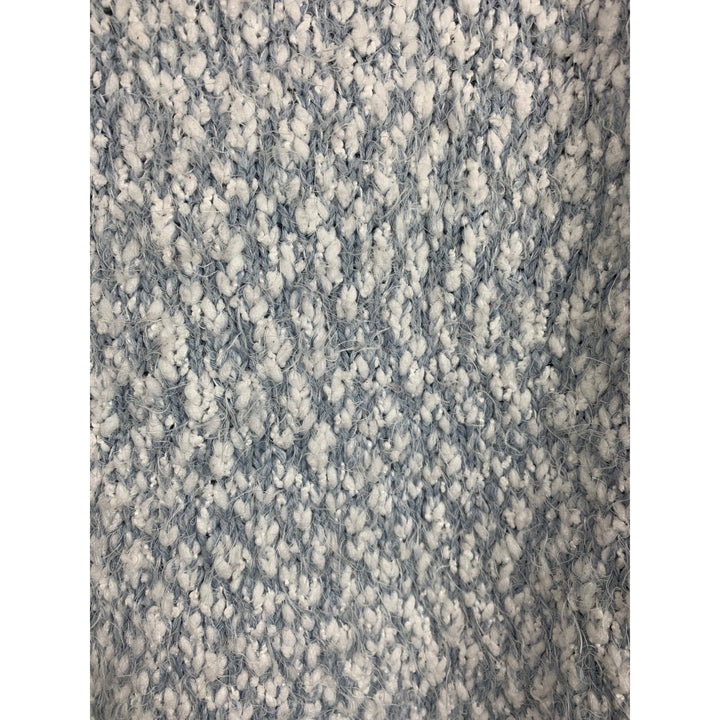 Buffalo David Bitton Womens S Blue & White Textured Knit Sweater