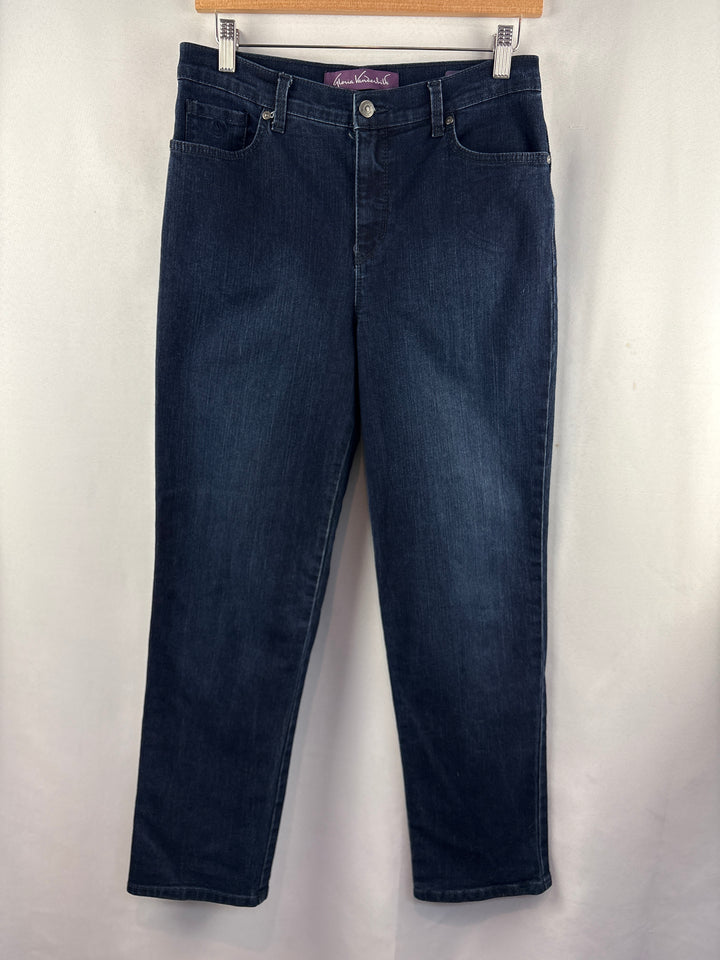 Women’s Gloria Vanderbilt Size 10 Dark Blue Straight Leg Jeans