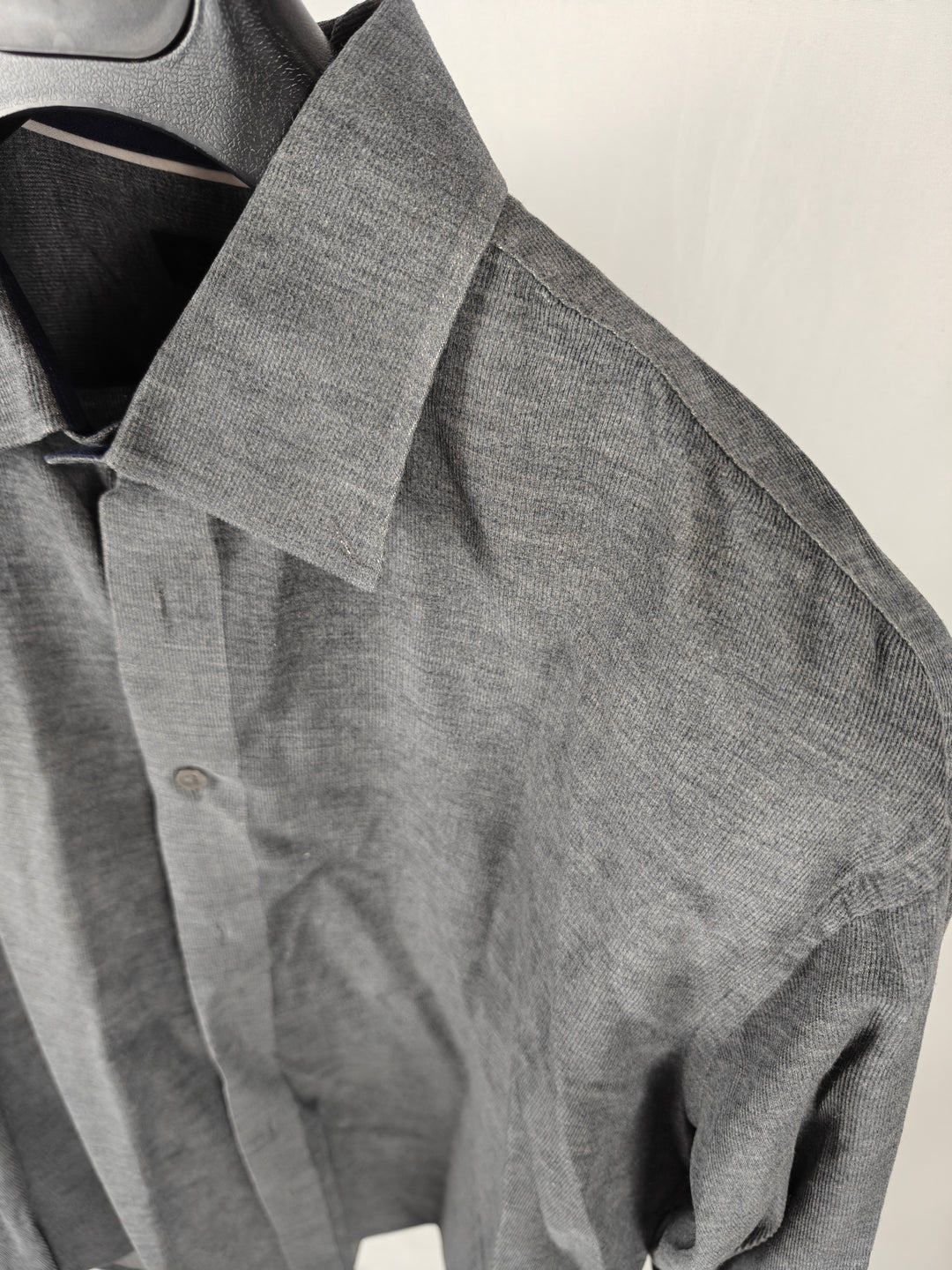 Men’s Zara Man Tailored Fit Dress Shirt Gray XL