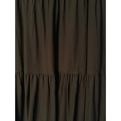 Lauren Ralph Lauren Womens Black Tiered Maxi Skirt XL Cotton/Nylon Blend