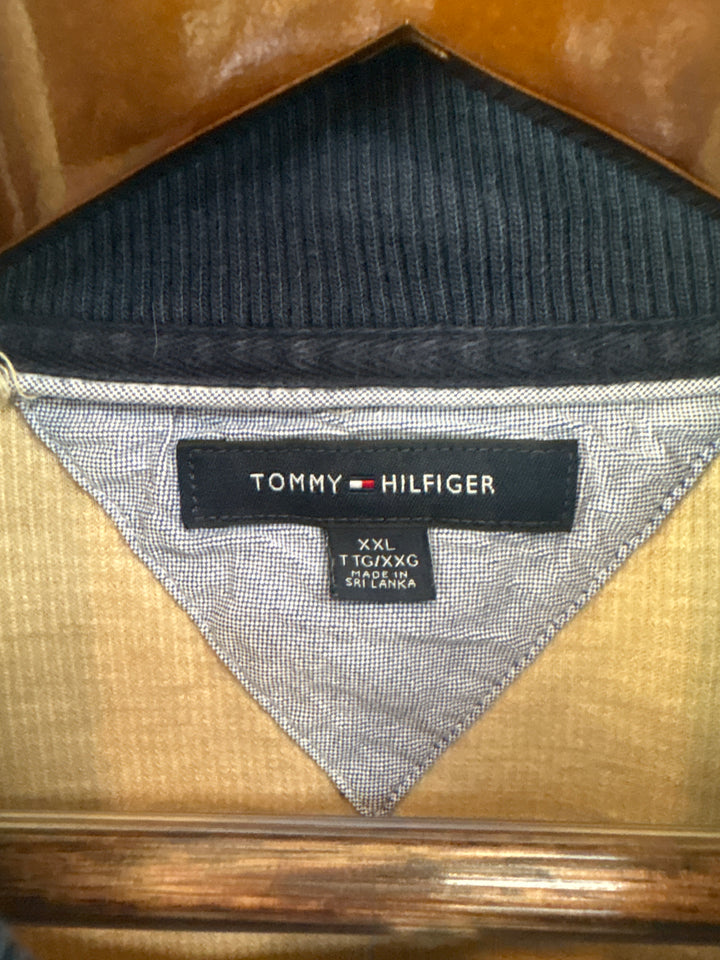 Men’s Tommy Hilfiger XXL Tan Half Zip Sweater