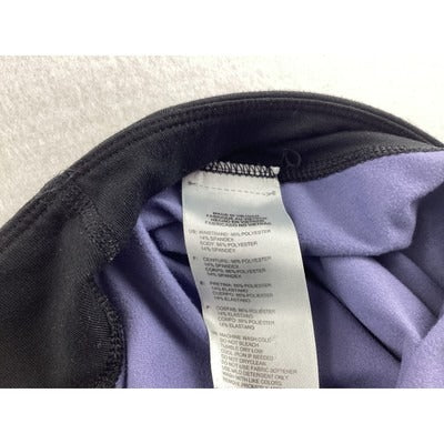 Adidas Black and Blue Drop Cloth Pattern Leggings sz Small