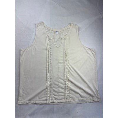 Old Navy Womens Sleeveless Top XXL Ivory - Timeless Comfort & Style