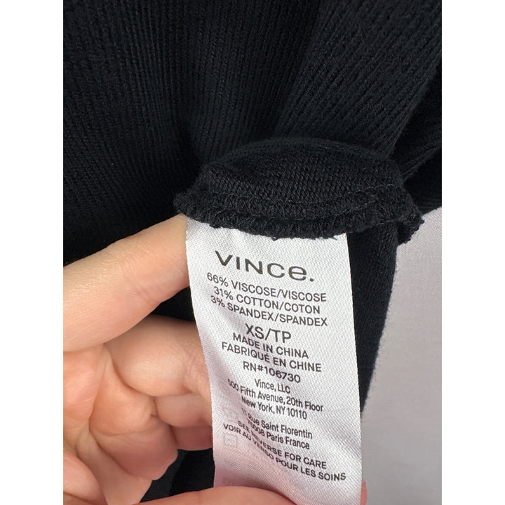 Women’s Vince. XS Black Short Sleeve Blouse