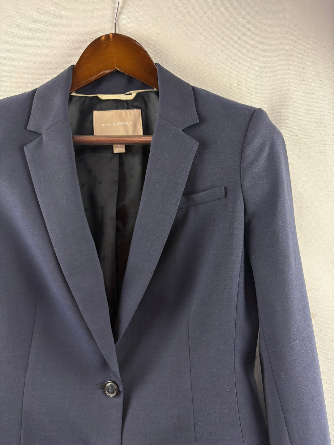Women’s Banana Republic Size Tall 8 Navy Blue Blazer