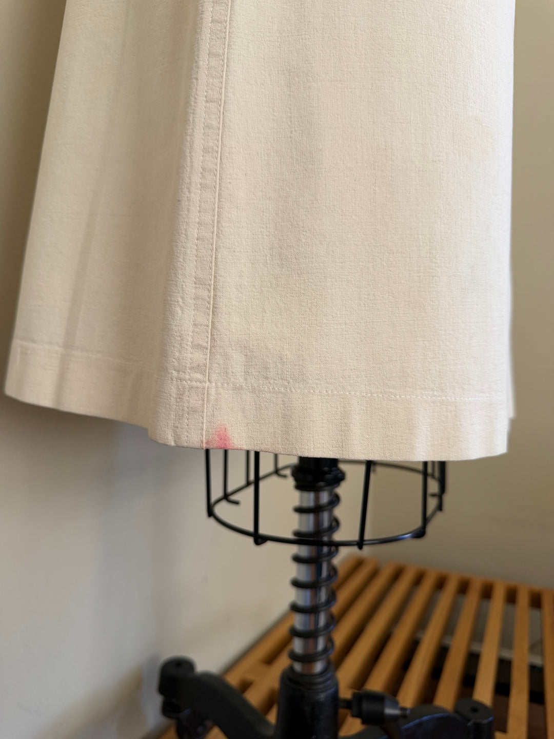 Plein Sud White Wrap Style Midi Skirt with Buckle Details
