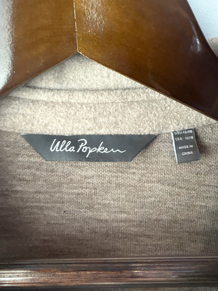 Women’s Ulla Popken Size 16/18 Beige Shirt Jacket