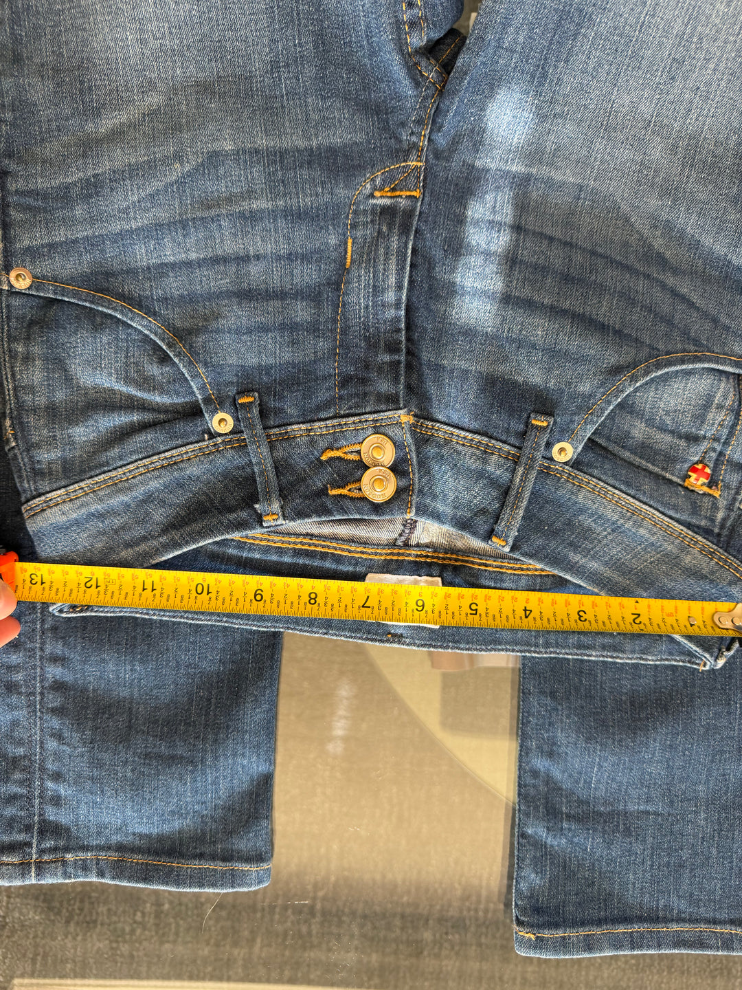 Hudson Jeans Low Rise Skinny Flap Pocket Jeans Y2K