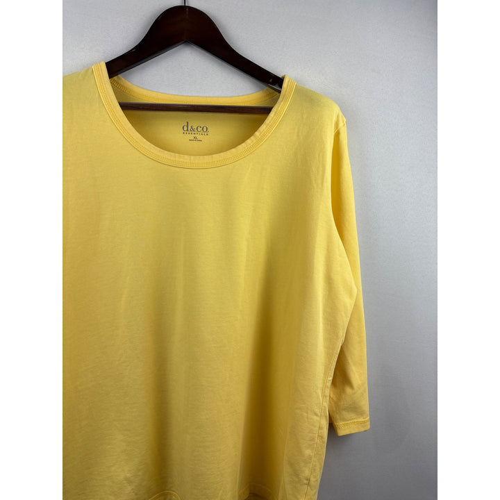 Women’s D&Co XL Yellow Long Sleeve Shirt