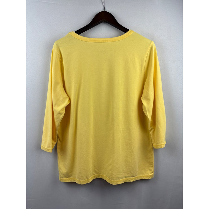 Women’s D&Co XL Yellow Long Sleeve Shirt