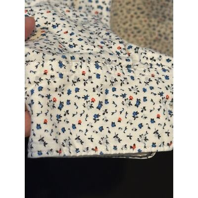 Denim & Flower Ricky Singh Mens Floral Print Button-Up Shirt M