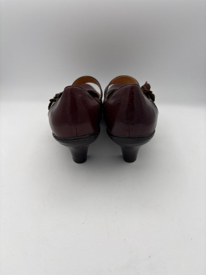 Women’s Söfft Size 8.5 Orangey Brown Leather Dance Shoes