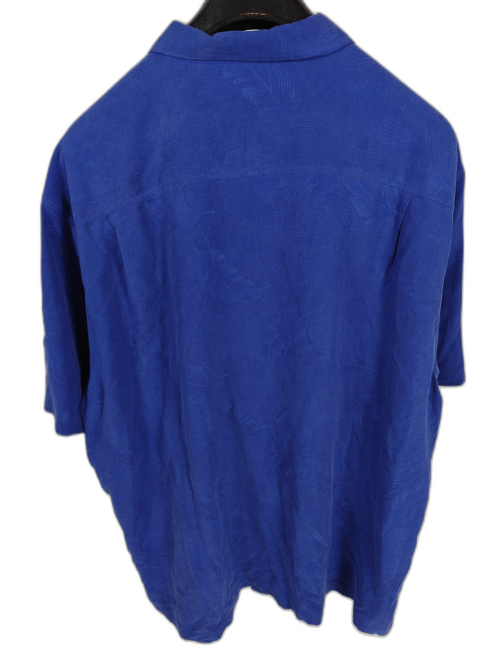 Mens Tommy Bahama Rio Fronds Silk Shirt Mazarine Blue 3XT