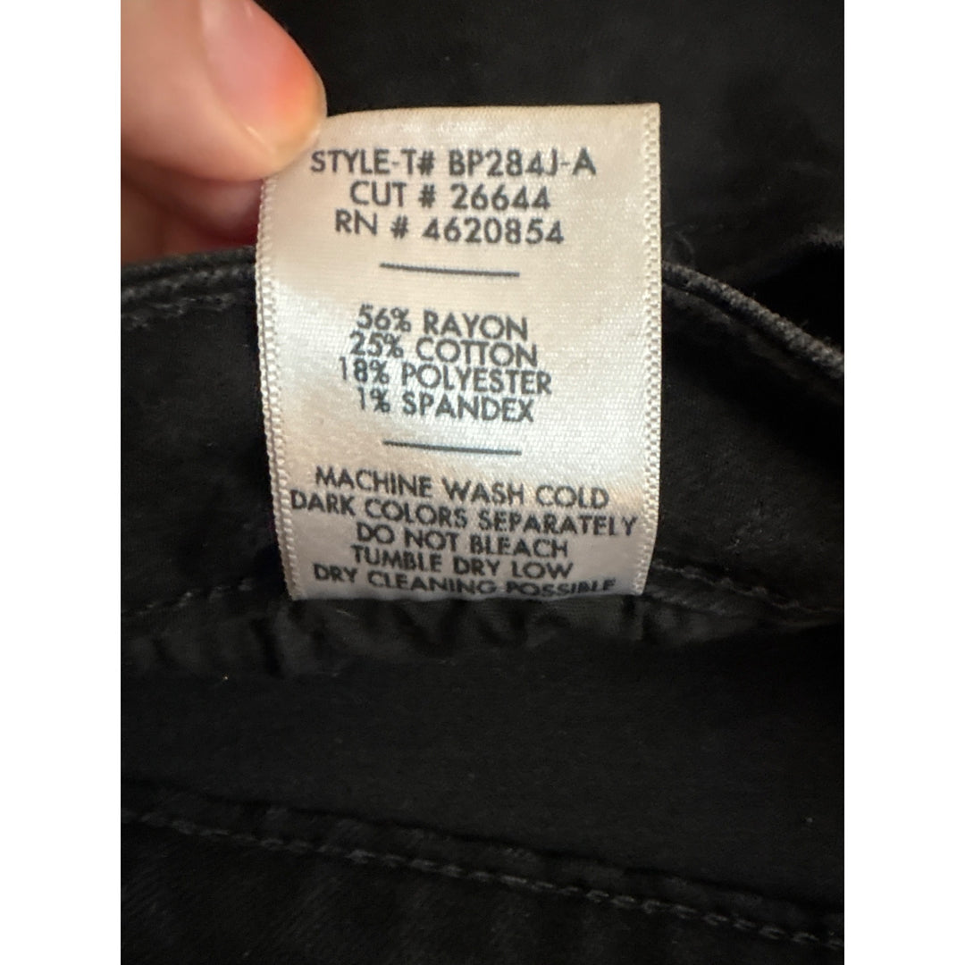 Just Black Denim Black Distressed Skinny Jeans Size 27 Rayon Blend