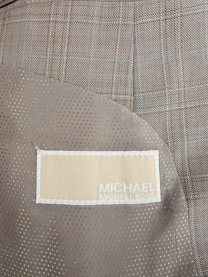 Men’s Michael Kors Blazer Tan Plaid 46L