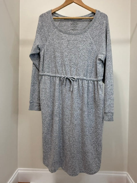 Torrid Super Soft Plush Skater Dress Heather Gray NWOT Sz1 /1X / 14-16