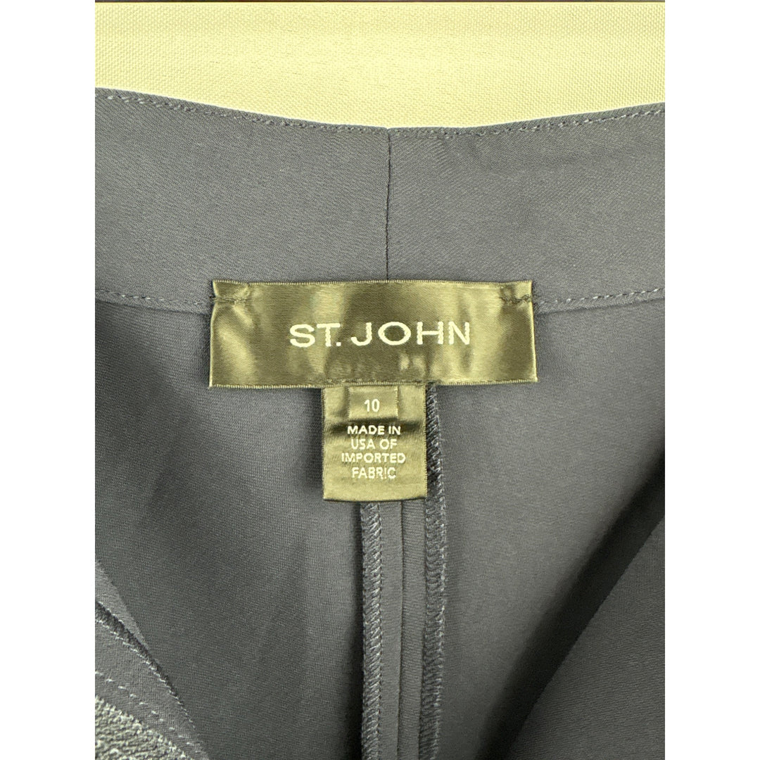 St. John Womens Dress Pants Size 10 Navy