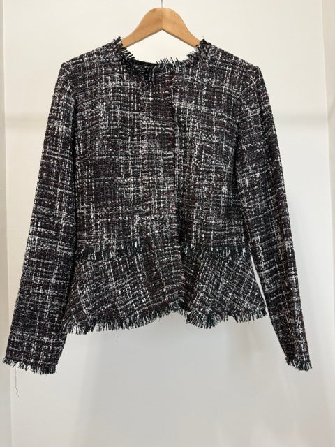 Halogen Fringe Tweed Jacket Sz1(12-14)
