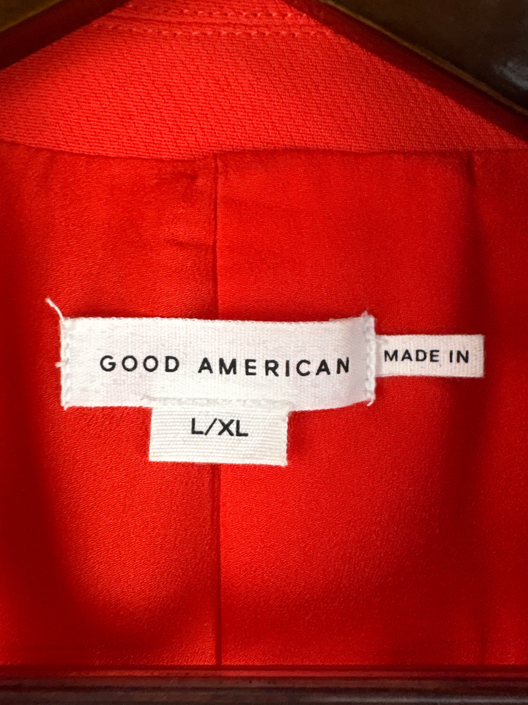 Women’s Good American L/XL Bright Orange Blazer
