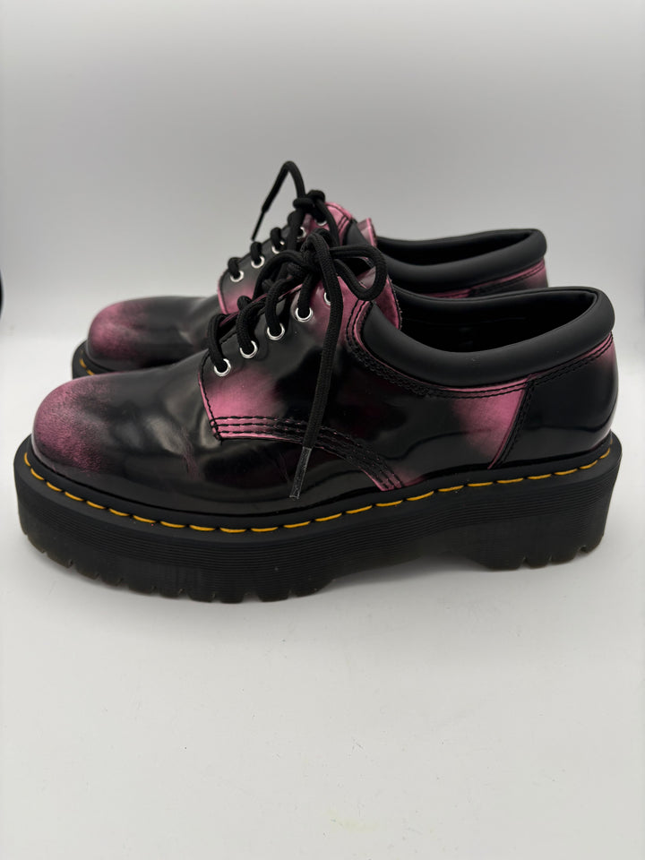 Women’s Dr. Martens Size 10 Black & Pink Oxford Platforms