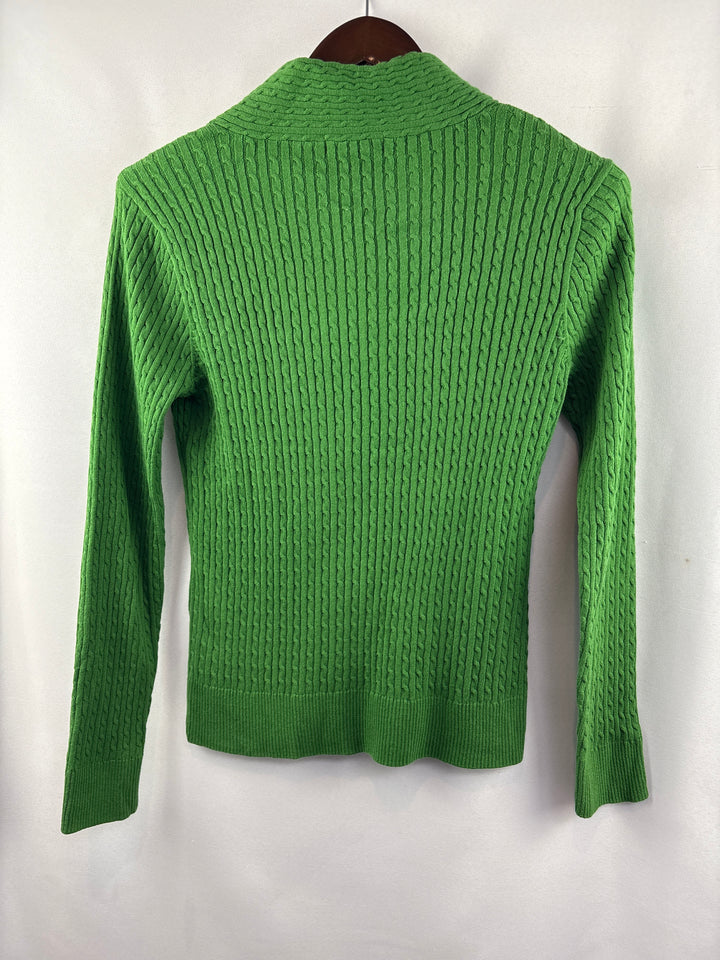 Women’s Jeanne Pierre Medium Kelly Green Sweater