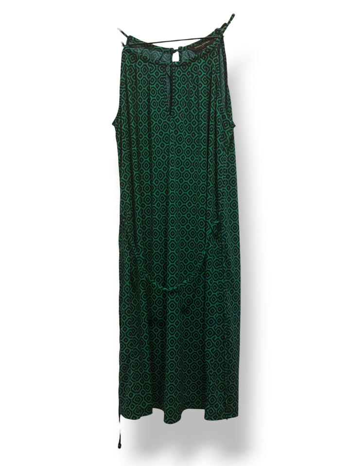 Banana Republic Factory Green Black Geometric Print Petite Mini Dress SP NWT