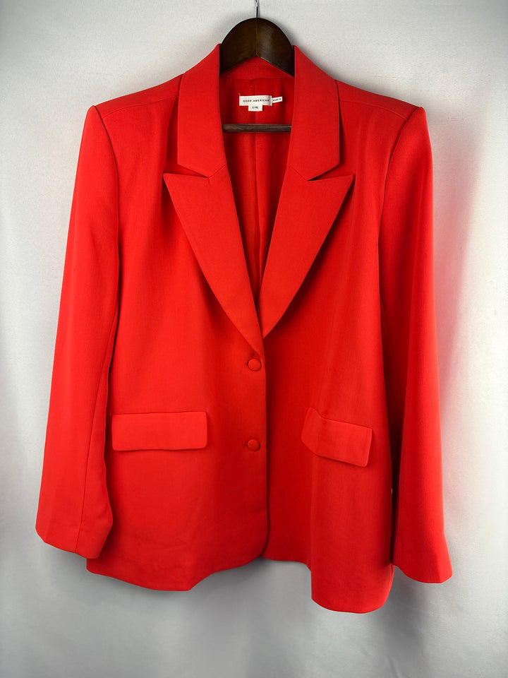 Women’s Good American L/XL Bright Orange Blazer
