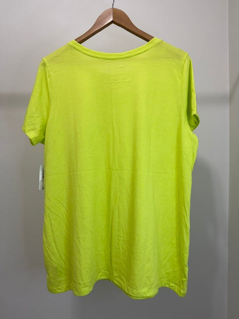 Torrid Neon Yellow Classic Fit Tee Sz1 /1X NWT