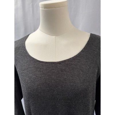 Women’s RB Collection New York Dark Grey Textured Sheath Dress 3/4 Sleeves Sz XL