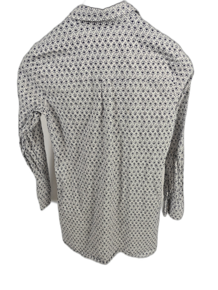 Mens Tommy Bahama Button Down Shirt White Black Size M