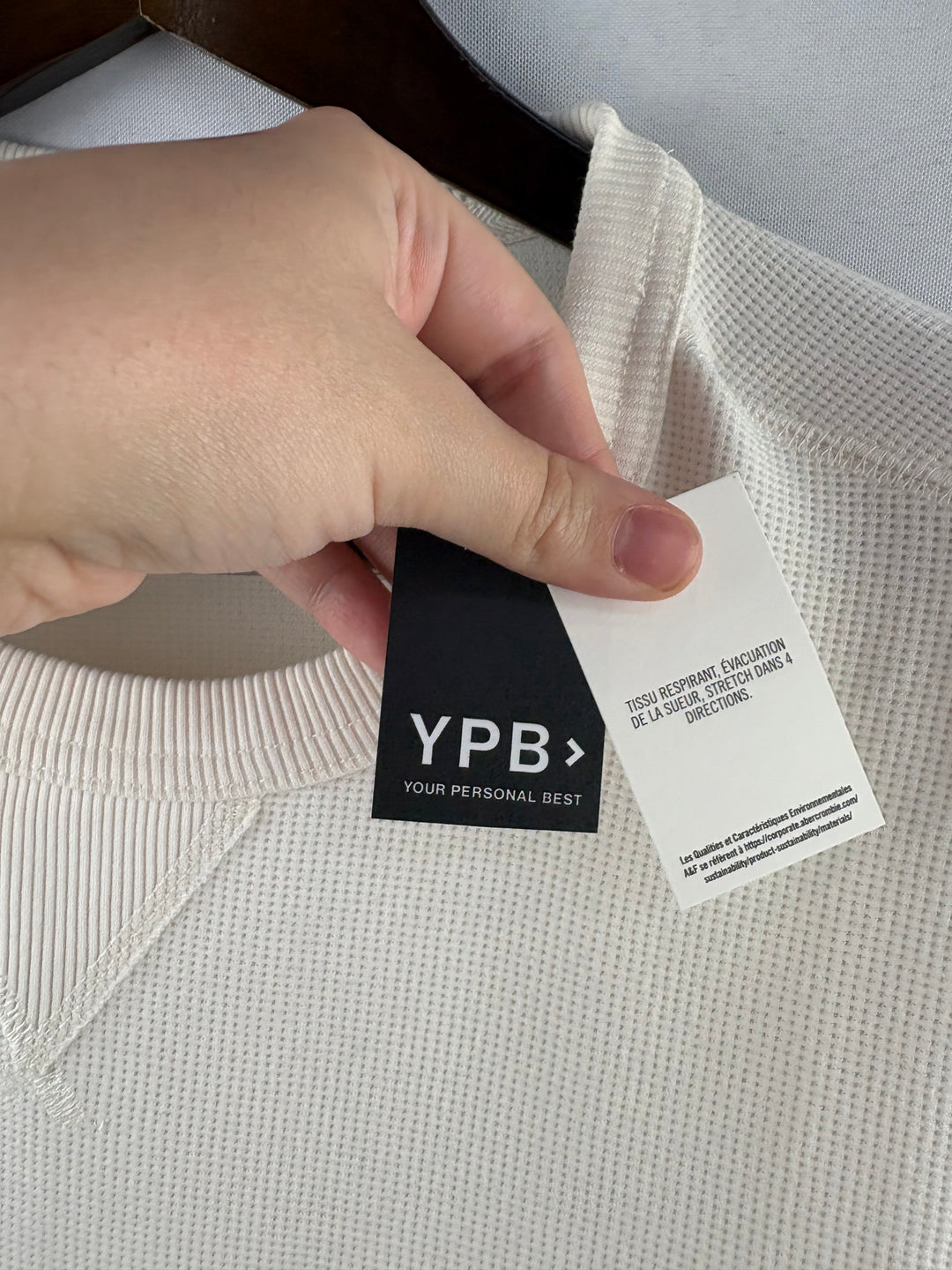 Men’s YPB Medium Cream Long Sleeve Shirt