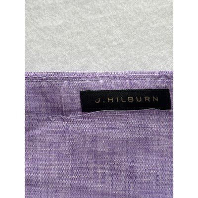 Men’s JWM J.Hillburn Purple Lino Dress Shirt L-XL