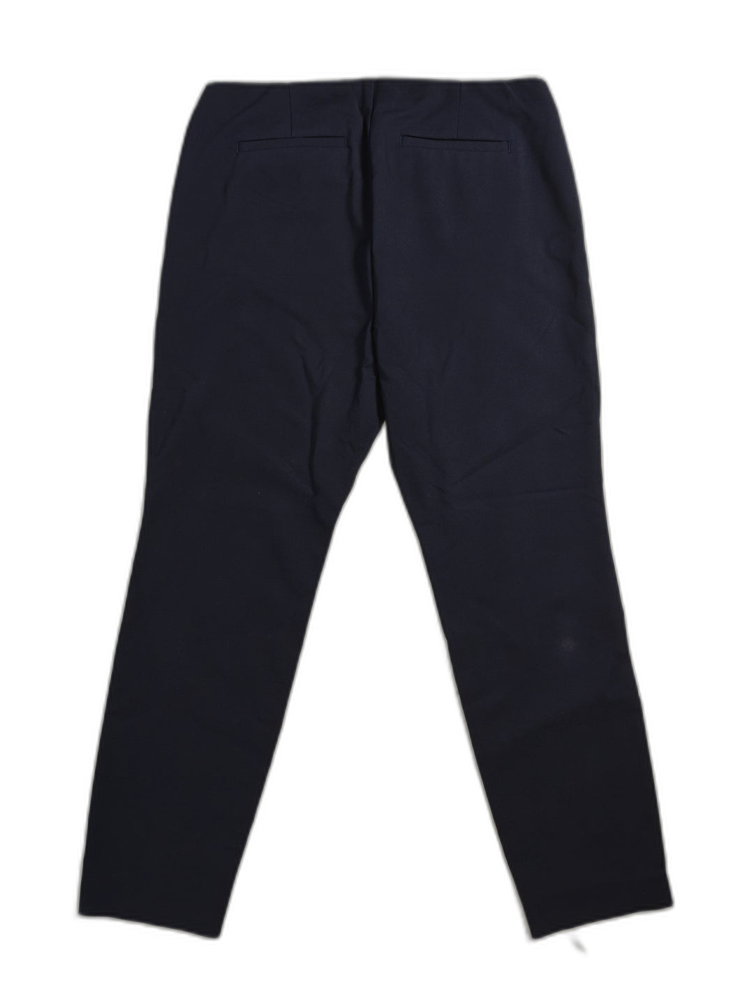 Women Ecru Straight Leg Pants Navy Size 14