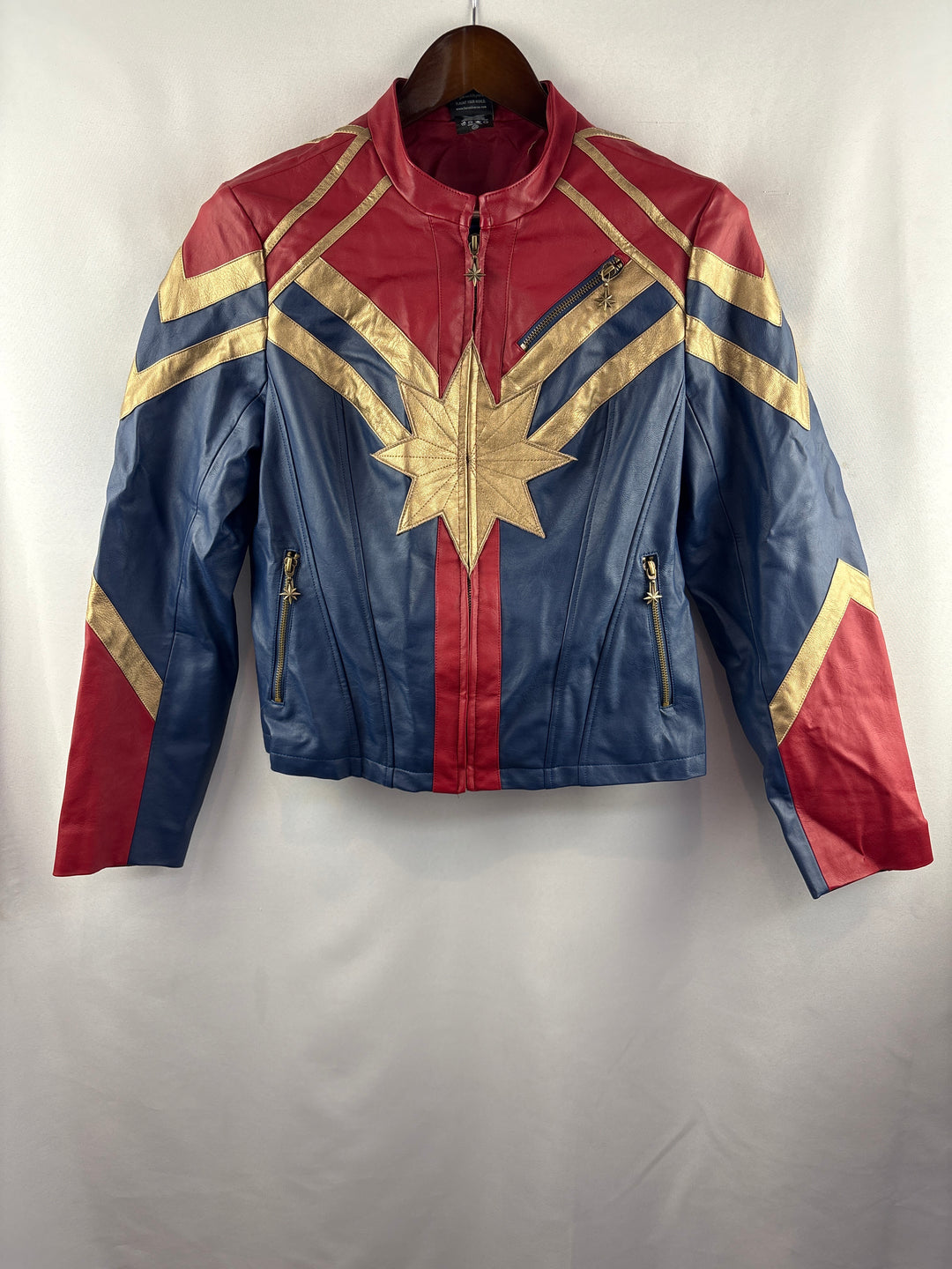 Women’s Her Universe Large Captain Marvel Faux Leather Jacket