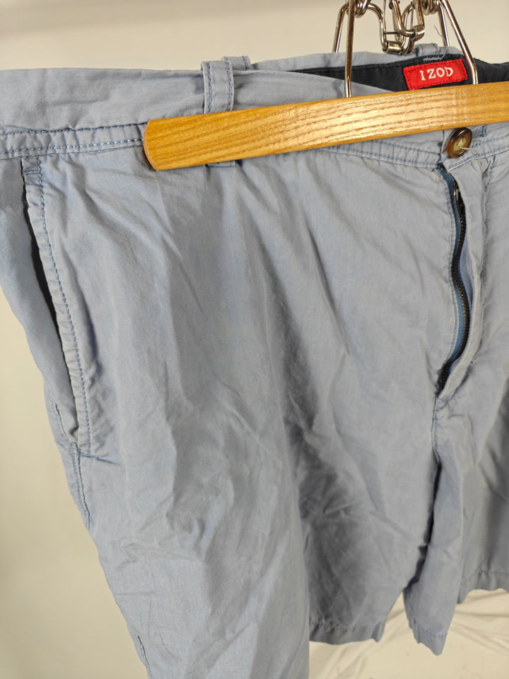 Mens IZOD Chino Shorts Blue Size 38