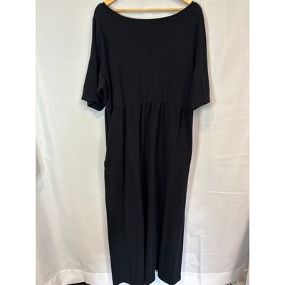 Women’s Coldwater Creek Size 2X (20-22) Black Short Sleeve Maxi Dress.