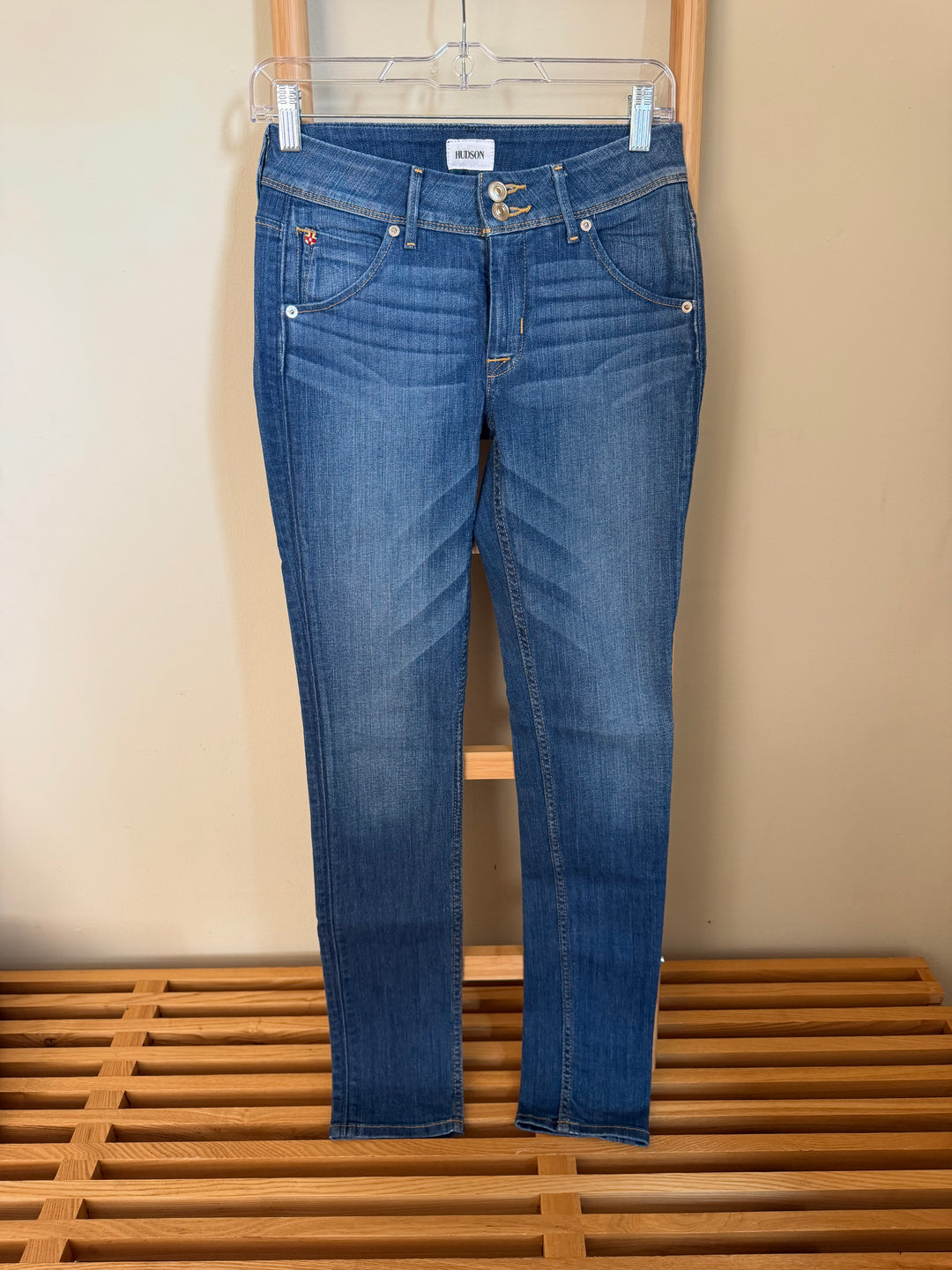 Hudson Jeans Low Rise Skinny Flap Pocket Jeans Y2K