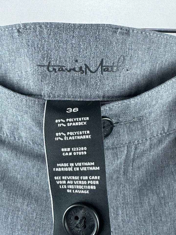 Men’s Travis Mathew Size 36 Stone Gray Golf Pants