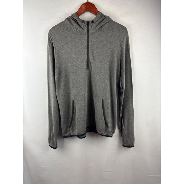 Threads 4 Thought Medium Gray Half-Zip Hoodie