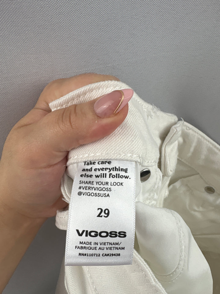 Women’s Vigoss Size 29 White Flare Jeans