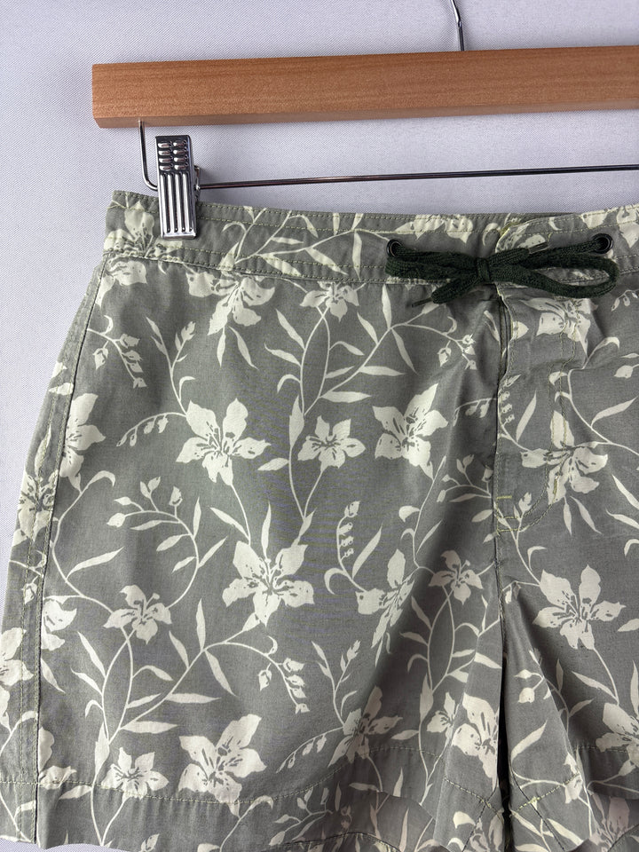 Women’s GAP Small Green Floral Swim Mini Shorts
