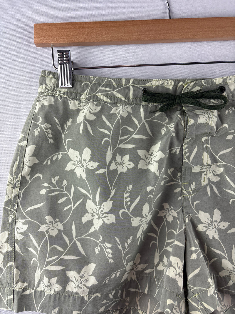 Women’s GAP Small Green Floral Swim Mini Shorts