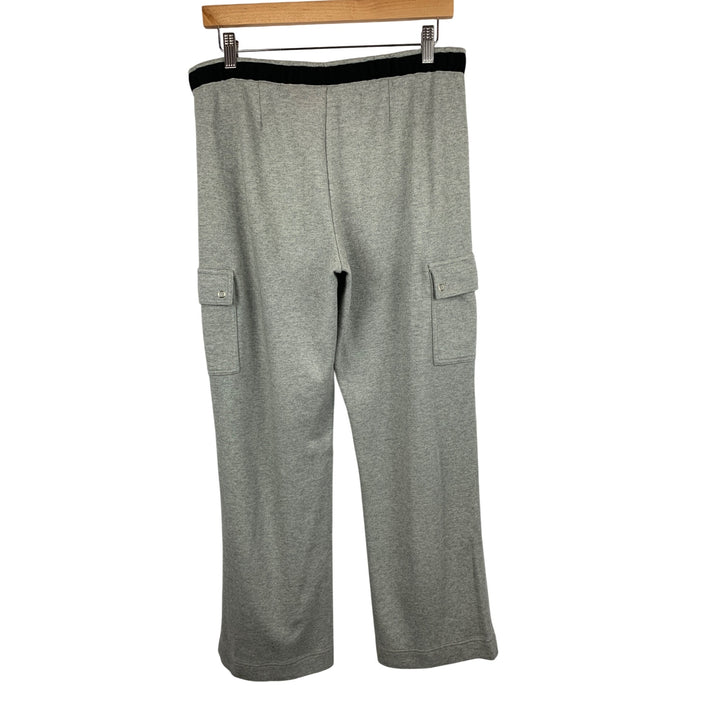 Ann Taylor Loft Womens Gray Cargo Pocket Lounge Pants L Cotton