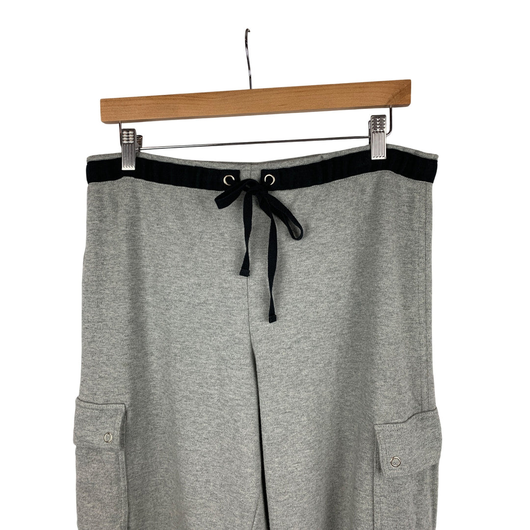 Ann Taylor Loft Womens Gray Cargo Pocket Lounge Pants L Cotton