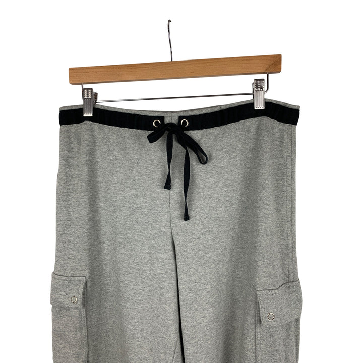 Ann Taylor Loft Womens Gray Cargo Pocket Lounge Pants L Cotton