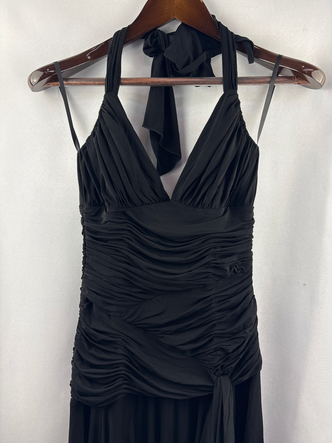 Women’s BCBG Maxazria Medium Black Halter Cocktail Dress