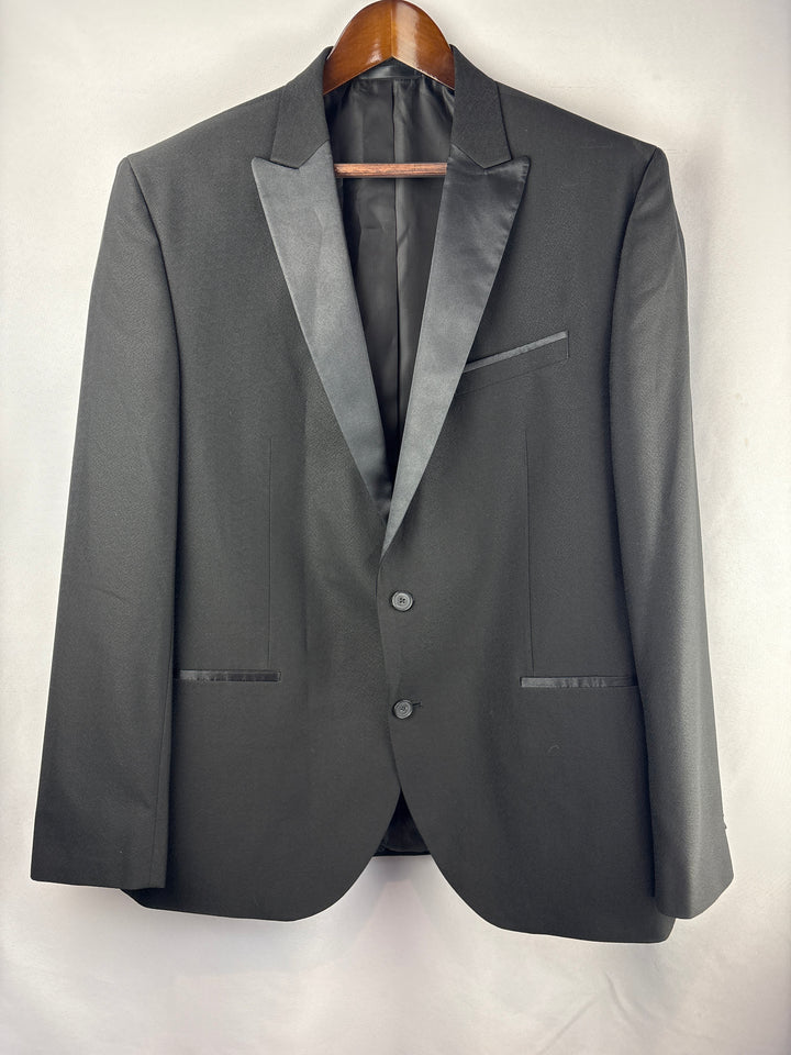 Men’s Kenneth Cole Size 46L Black Suit Jacket
